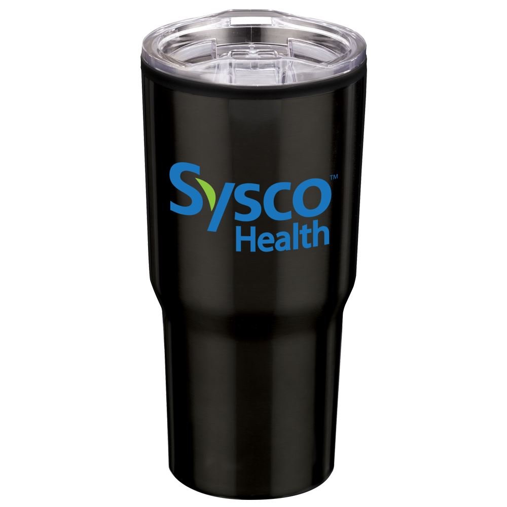 Black Timber Insulated Stainless-Steel Travel Tumbler 20-Oz. - Full-Color Personalization Available