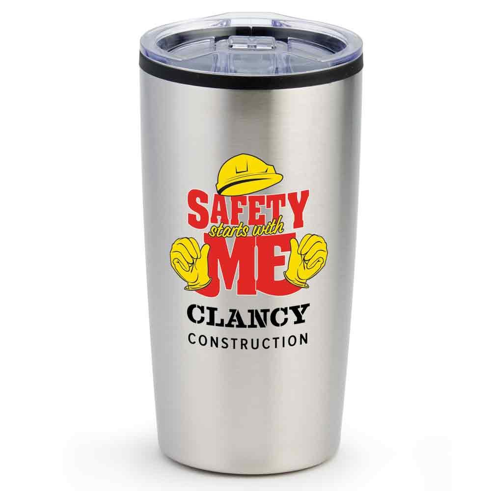 Workplace Safety Silver Teton Stainless-Steel Tumbler 20 oz. - Personalization Available