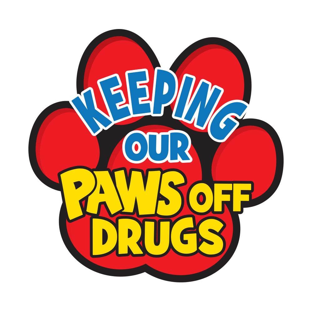 Keeping Our Paws Off Drugs Temporary Tattoos - Pack of 100