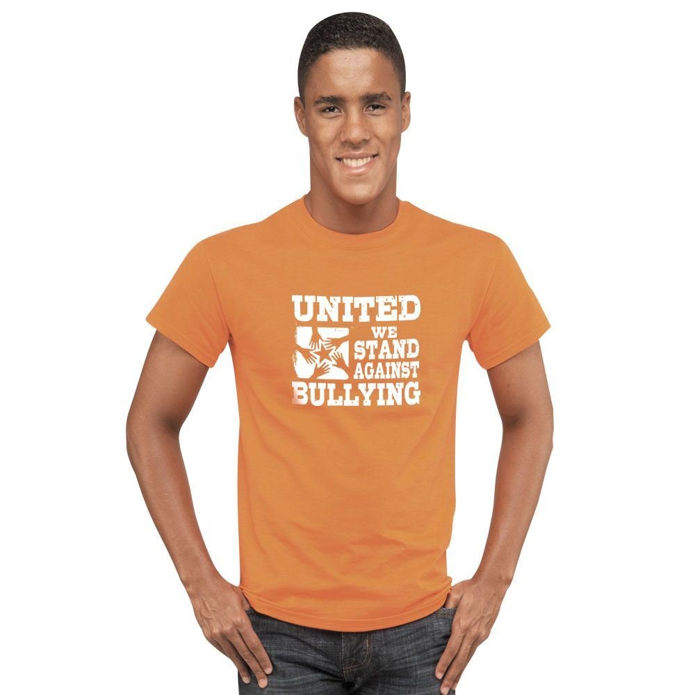 United We Stand Against Bullying Adult T-Shirt