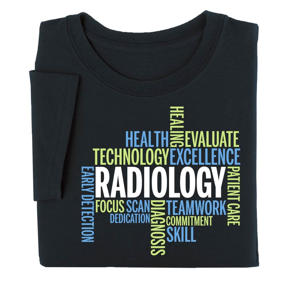 Radiology Team Word Cloud ShortSleeve TShirt Positive Promotions