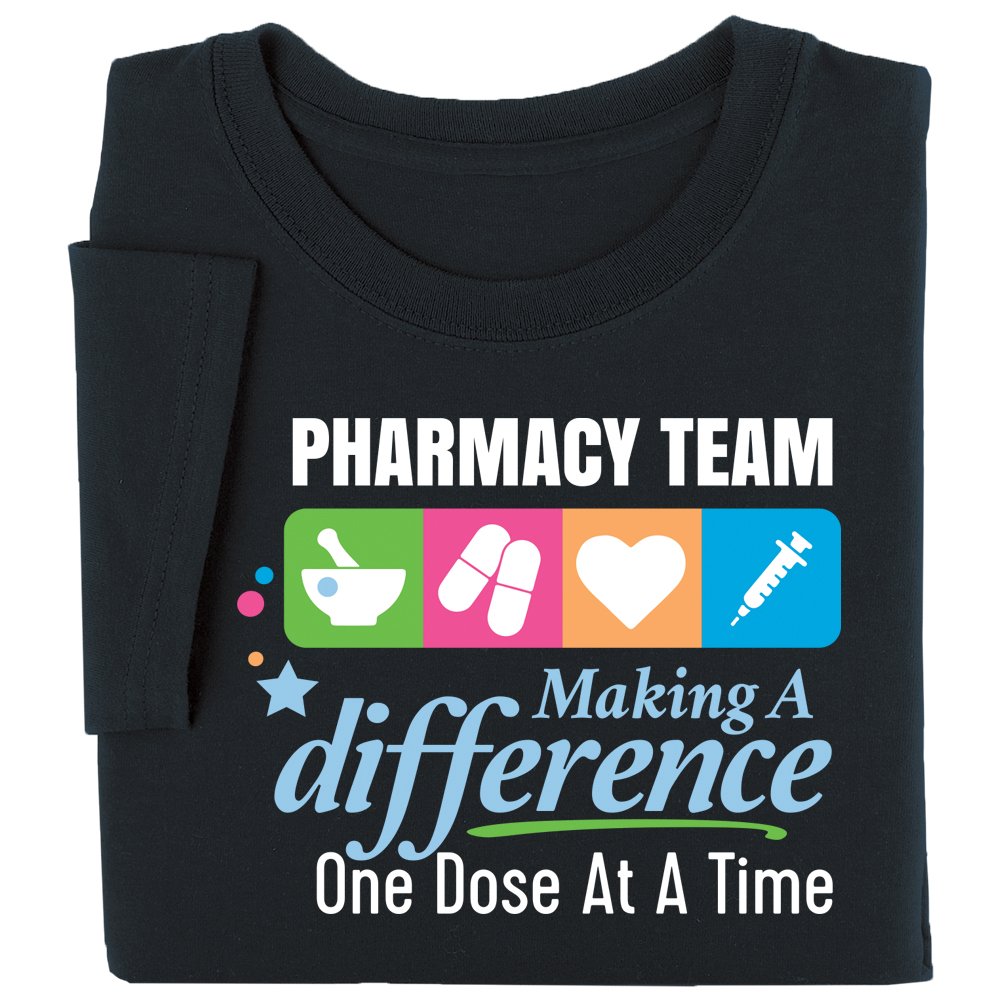Pharmacy Team: Making a Difference One Dose at a Time Unisex Short-Sleeved T-Shirt