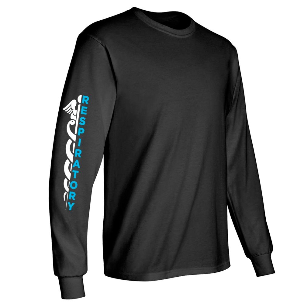 Respiratory Caduceus Unisex Long-Sleeved T-Shirt