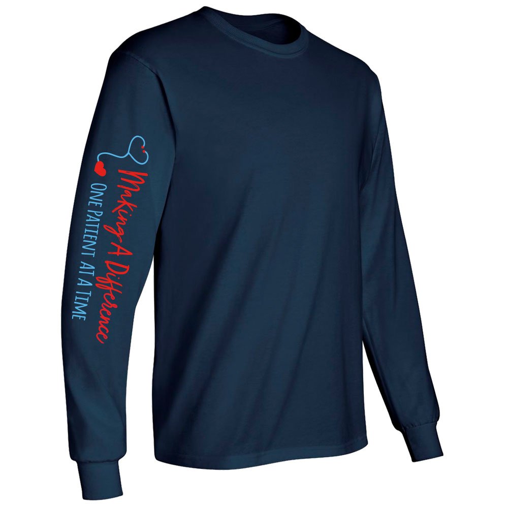 Making a Difference One Patient at a Time Unisex Long-Sleeved Underscrub T-Shirt