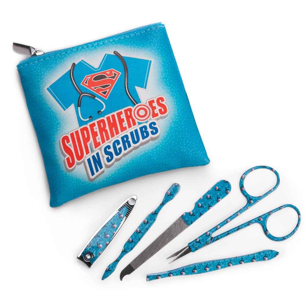 Superheroes In Scrubs Full-Color Manicure Kit