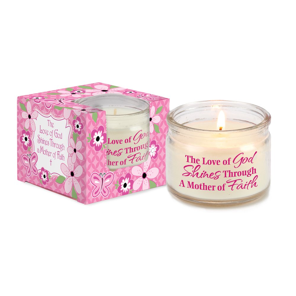 The Love of God Shines Through a Mother of Faith Gift-Boxed Candle