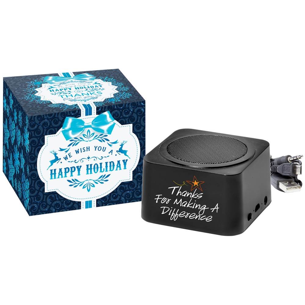 Thanks For Making A Difference Bluetooth&reg; Speaker In Holiday Gift Box