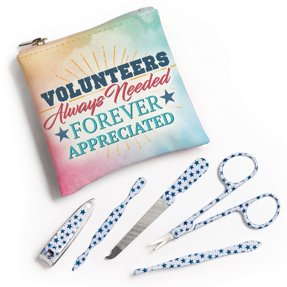 Volunteers: Always Needed, Forever Appreciated Full-Color Manicure Set