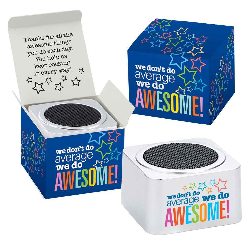 We Don't Do Average, We Do Awesome! Bluetooth&reg; Speaker In Box