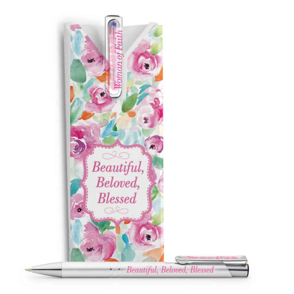 Woman Of Faith Metal Pen with Domed Clip in Pillow Box