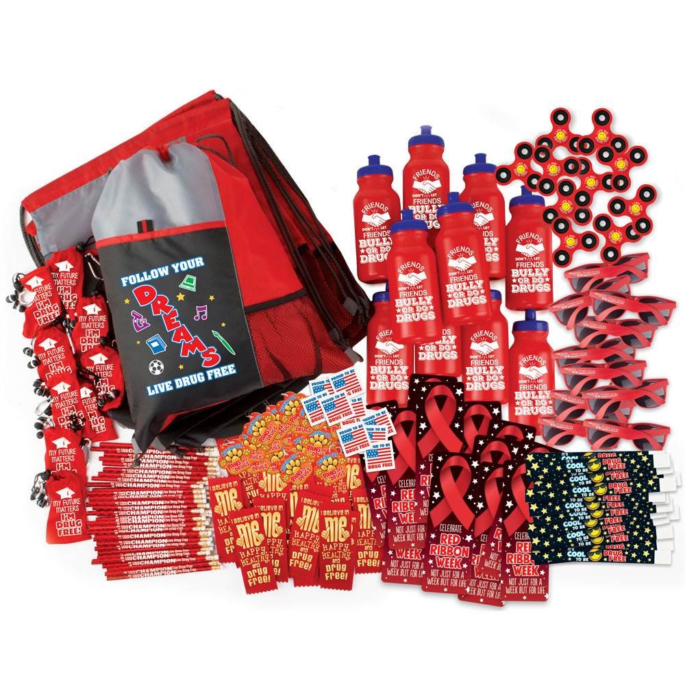 Super Deluxe 645-Piece Red Ribbon Kit | Positive Promotions