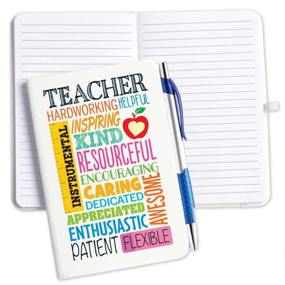 Teacher Cloud Hardcover Journal With Pen