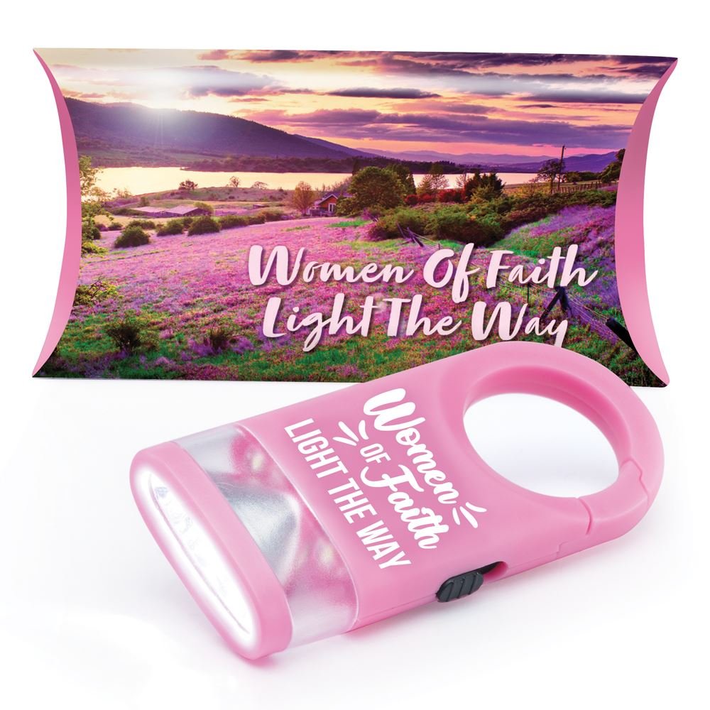 Women Of Faith Light The Way LED Carabiner Flashlight Lamp