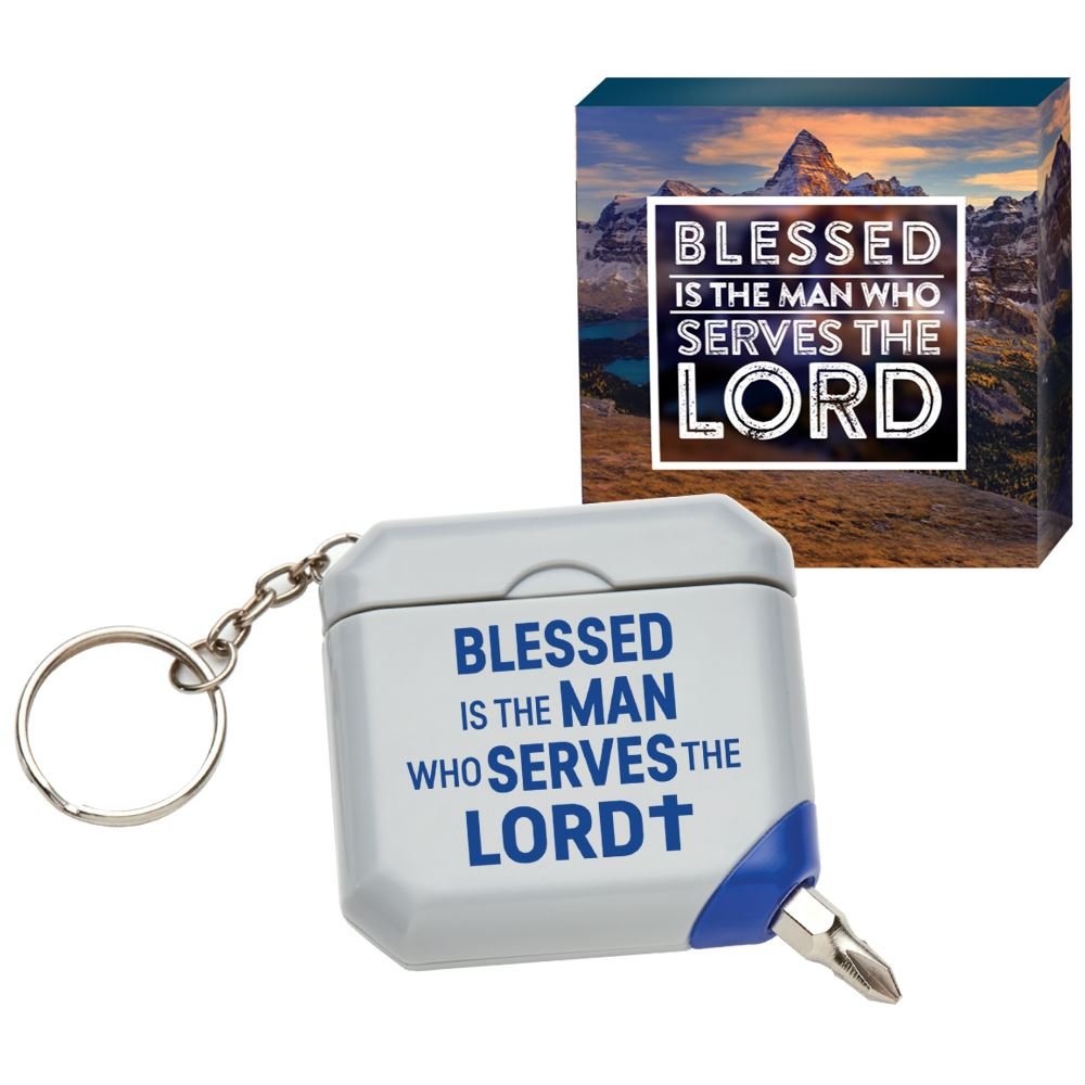 Blessed Is The Man Who Serves The Lord Screwdriver Kit Key Tag