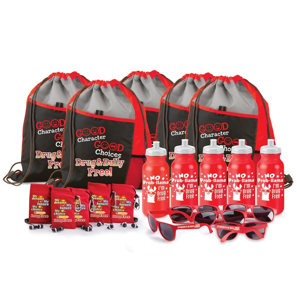 Stack A Ribbon Fun Pack Red Ribbon Week 20-Pc Scratch & Win Pack | Positive Promotions