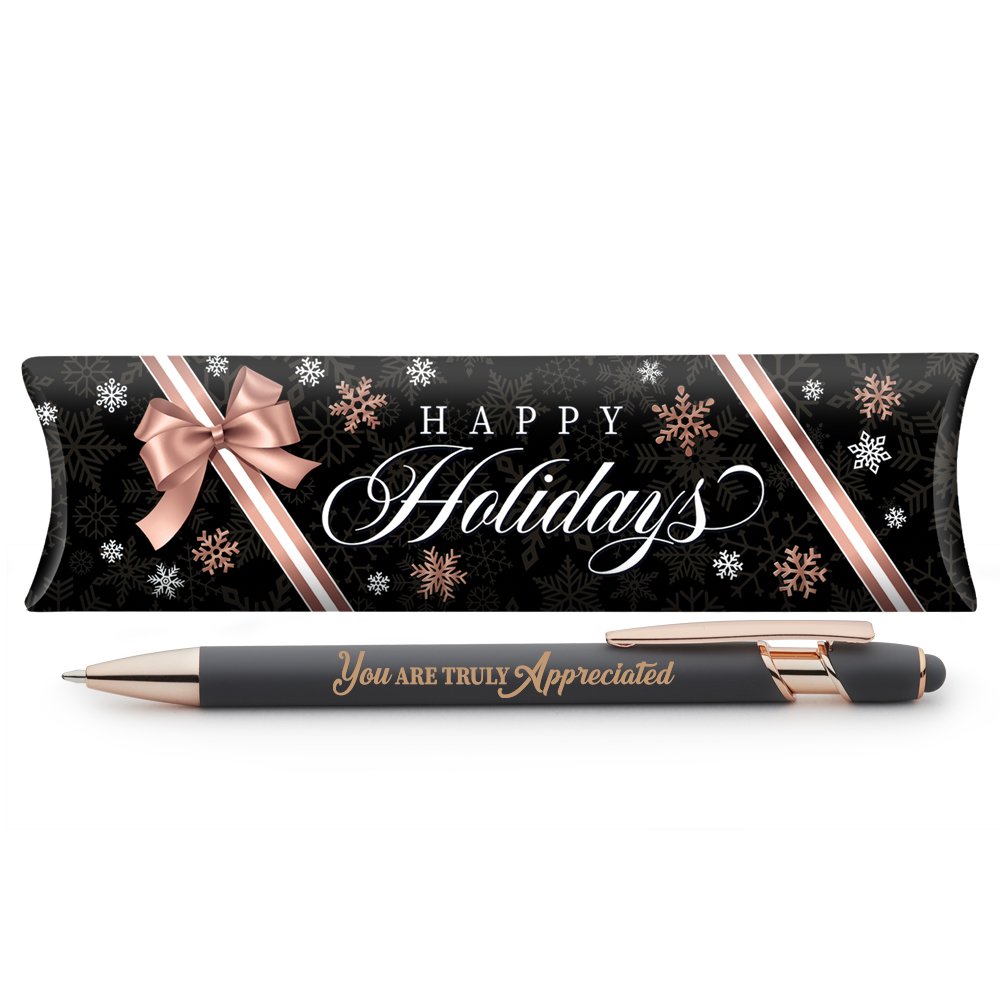 You Are Truly Appreciated Gray/Rose-Gold Stylus Pen In Holiday Gift Box