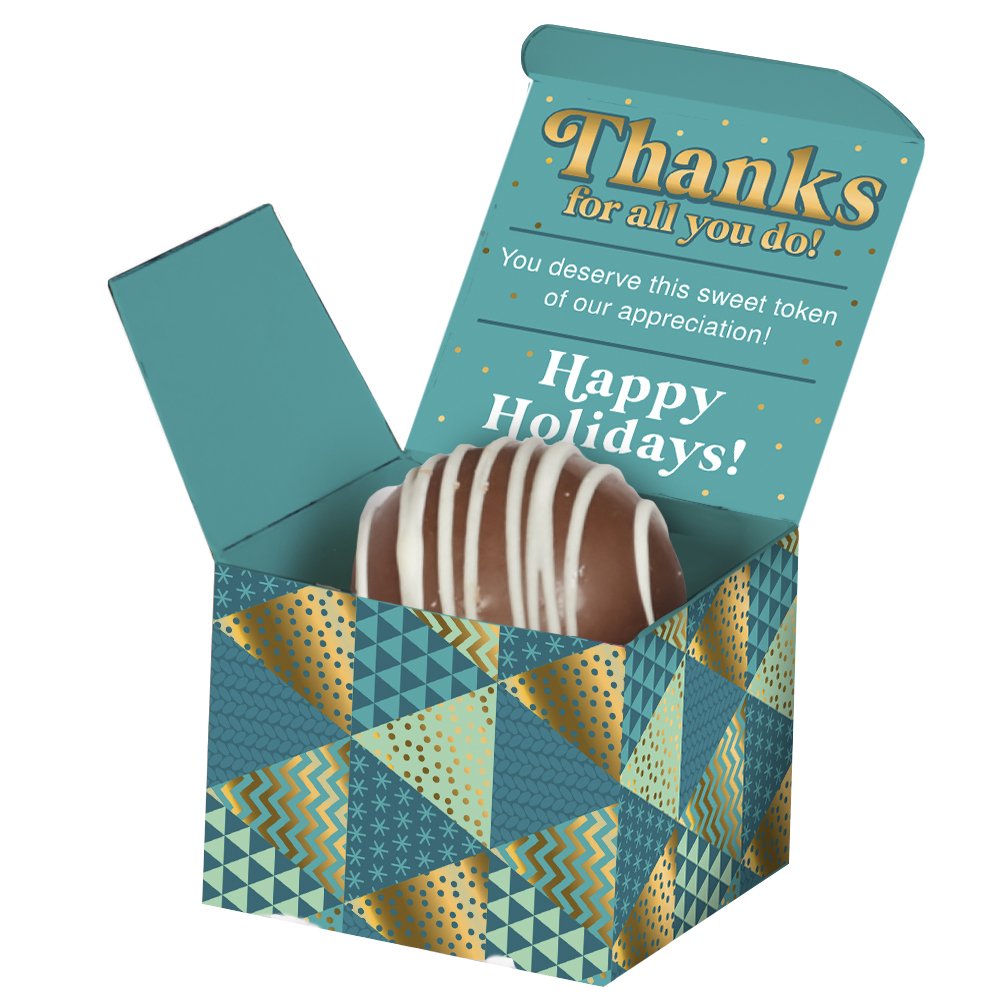 Chocolate Bomb in Holiday Gift Box