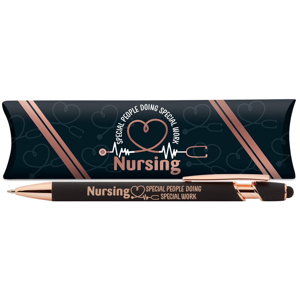 Nursing: Special People Doing Special Work Black/Rose-Gold Stylus Pen