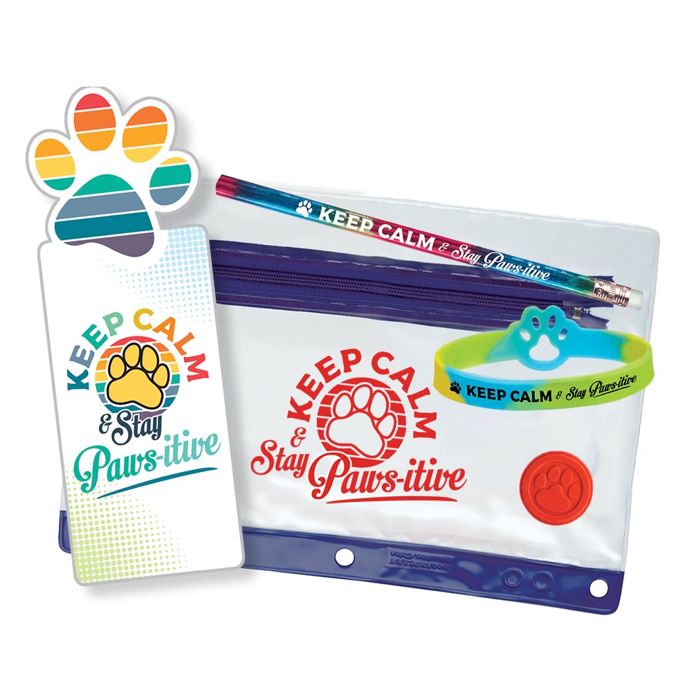 Keep Calm & Stay Paws-itive Test Prep Pencil Pouch