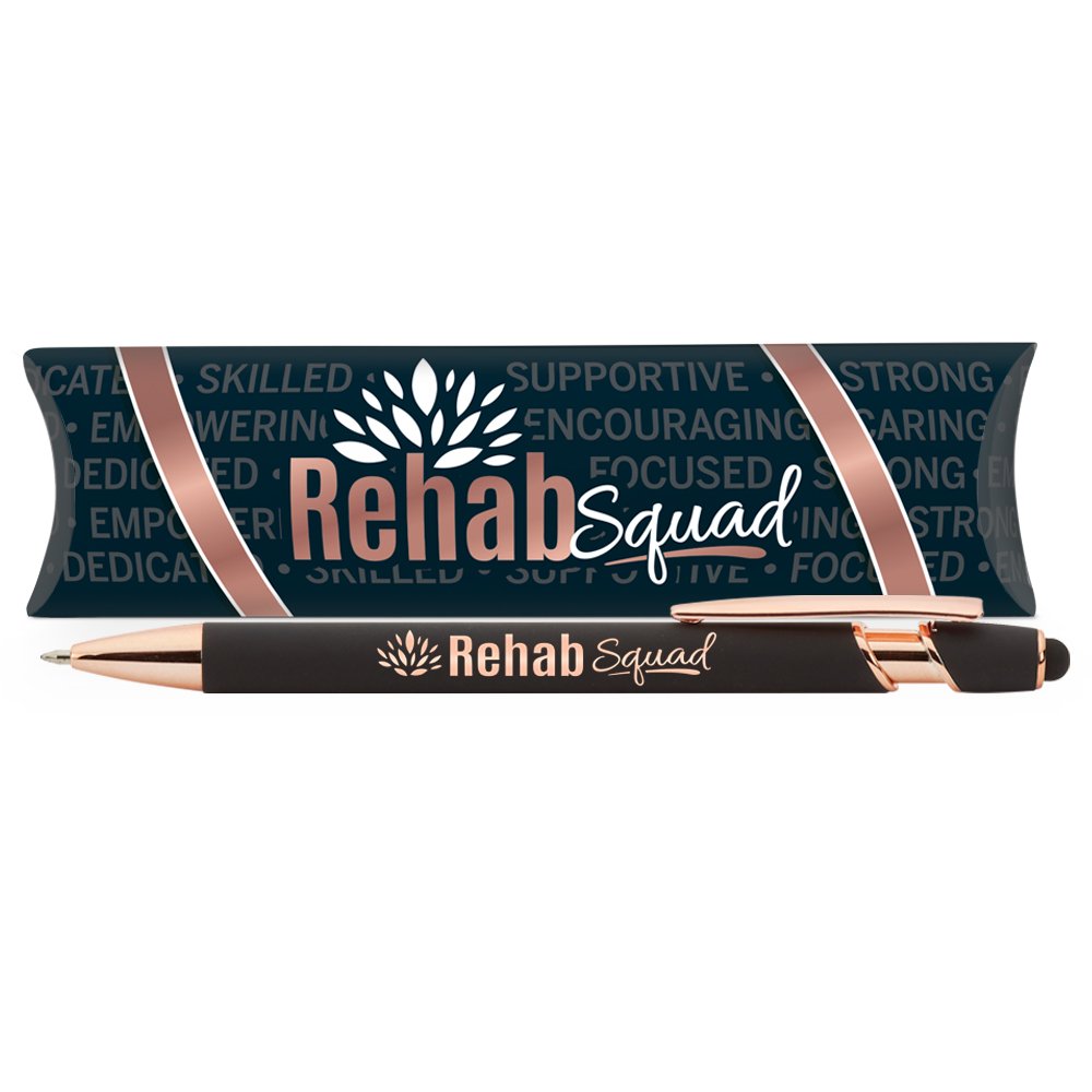 Rehab Squad Black/Rose-Gold Stylus Pen