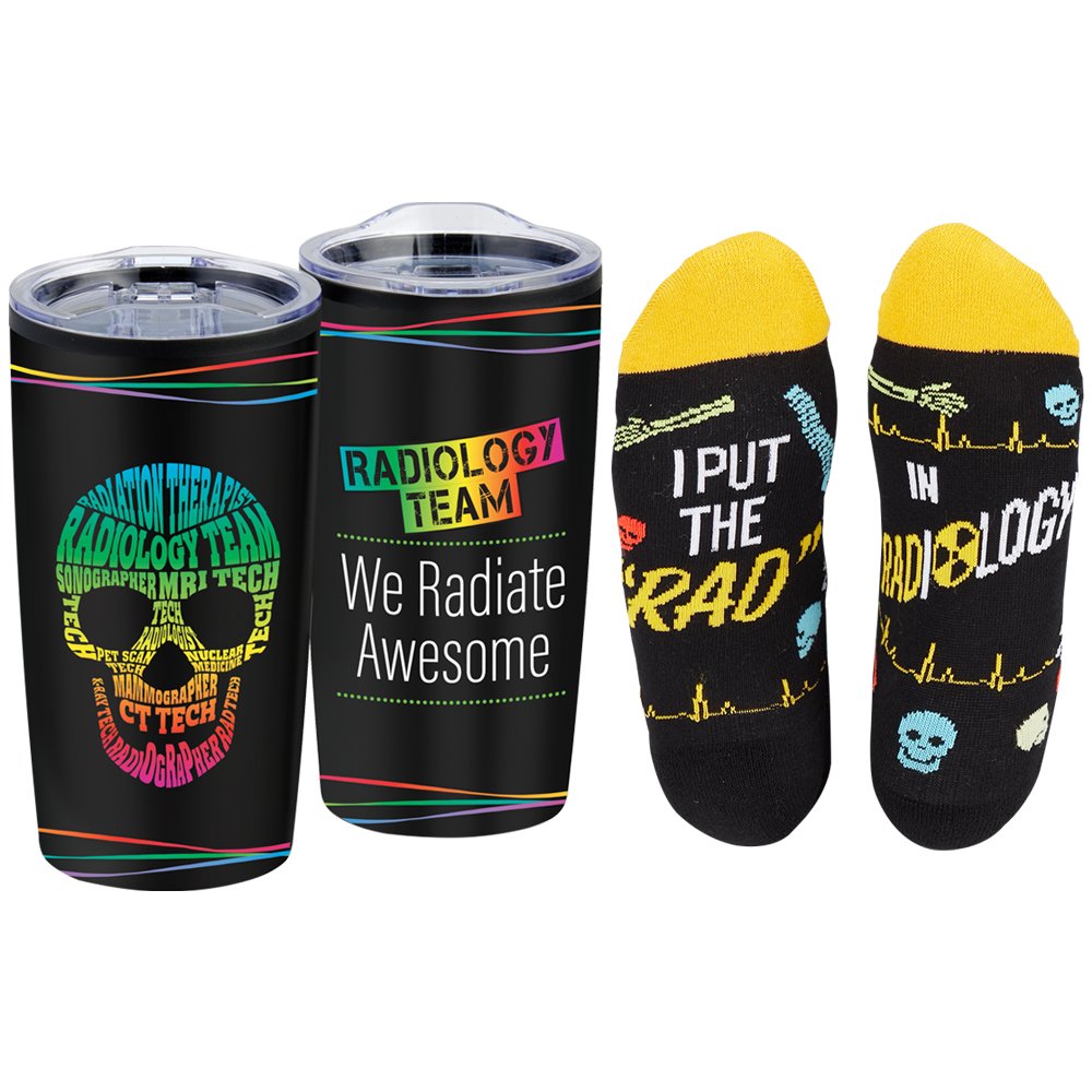 Radiology Ankle Socks & Teton Tumbler Gift Set