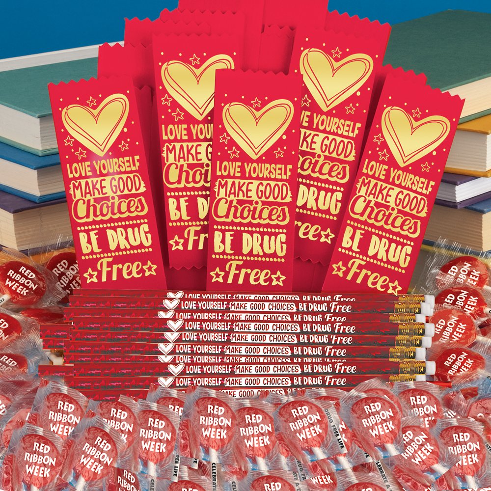 Love Yourself, Make Good Choices, Be Drug Free 300-Piece Theme Kit