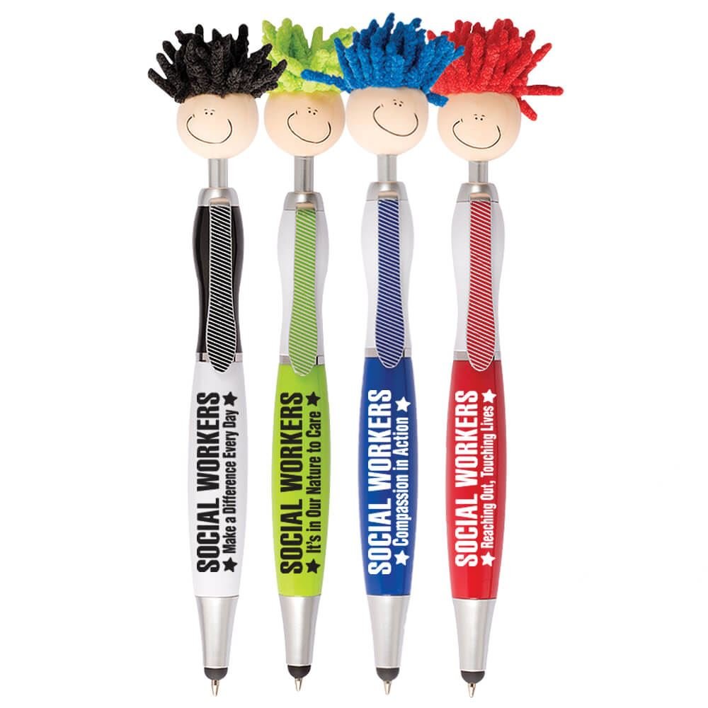 MopTopper&trade; Social Workers Stylus Pen Assortment Pack With Pillow Box