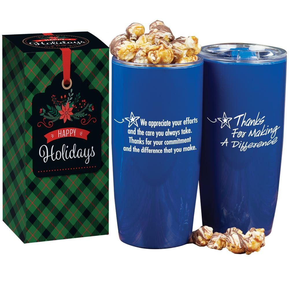 Insulated Acrylic Tumbler 19-Oz. With Gourmet Popcorn