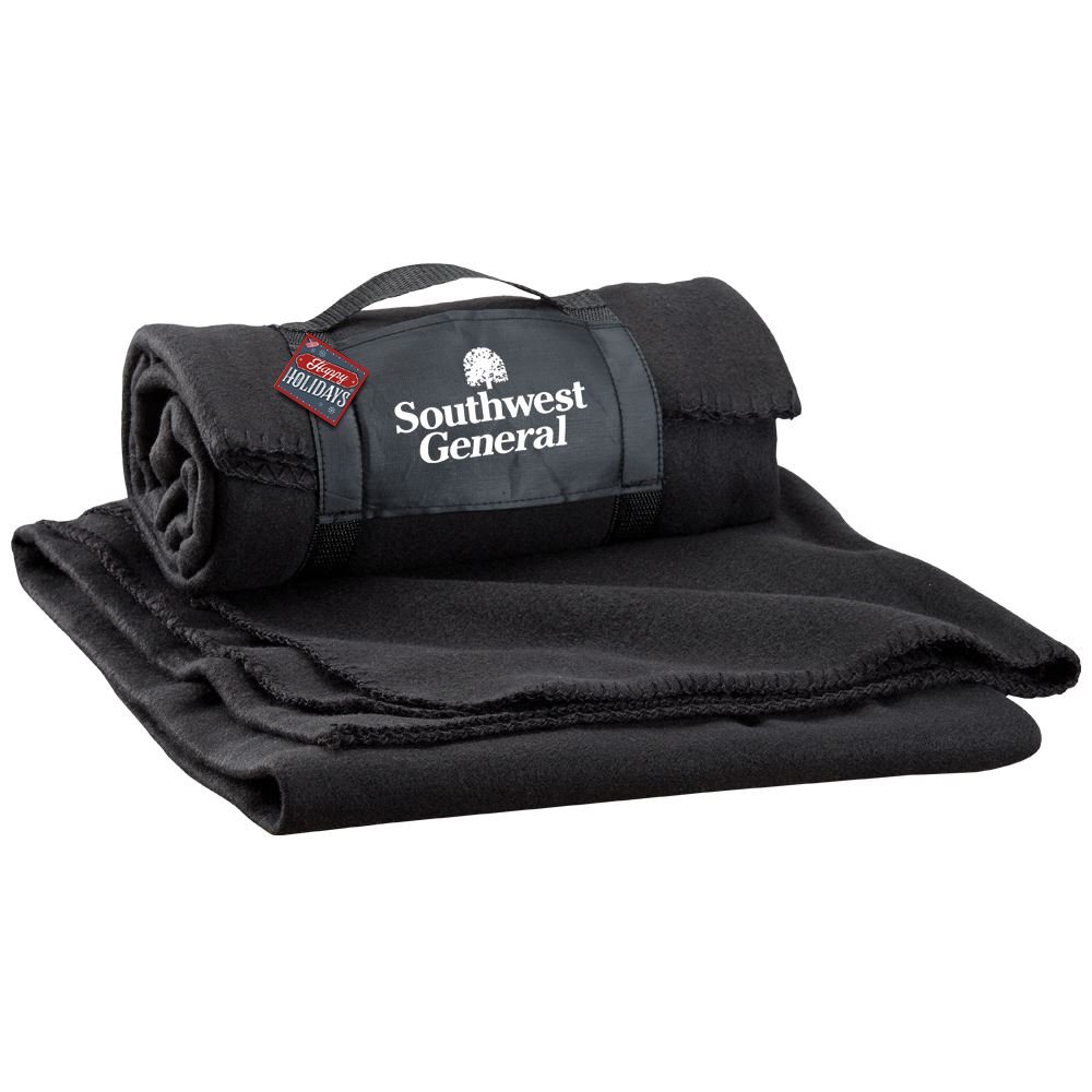 Roll-Up Eco Blanket With Holiday Gift Card - Personalization Available