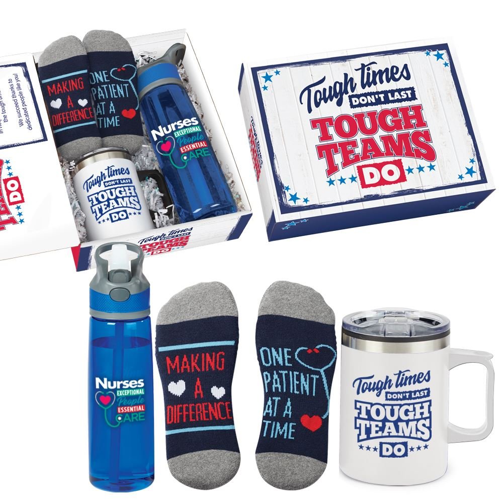 Tough Times Don't Last, Tough Teams Do 3-Piece Nurses Care Kit with Personalized Appreciation Card