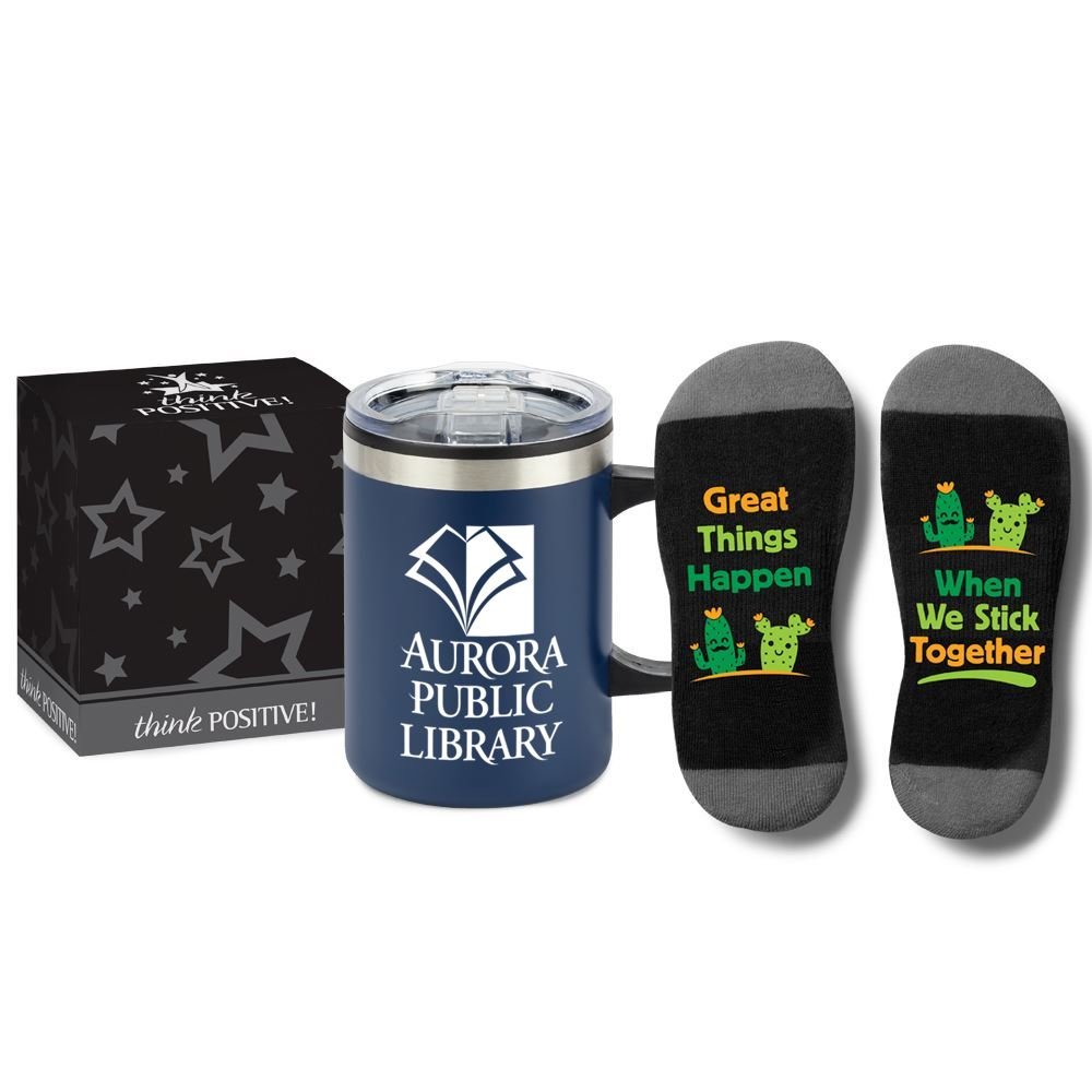 Great Things Happen When We Stick Together Sip 'N' Socks Combo - Personalization Available