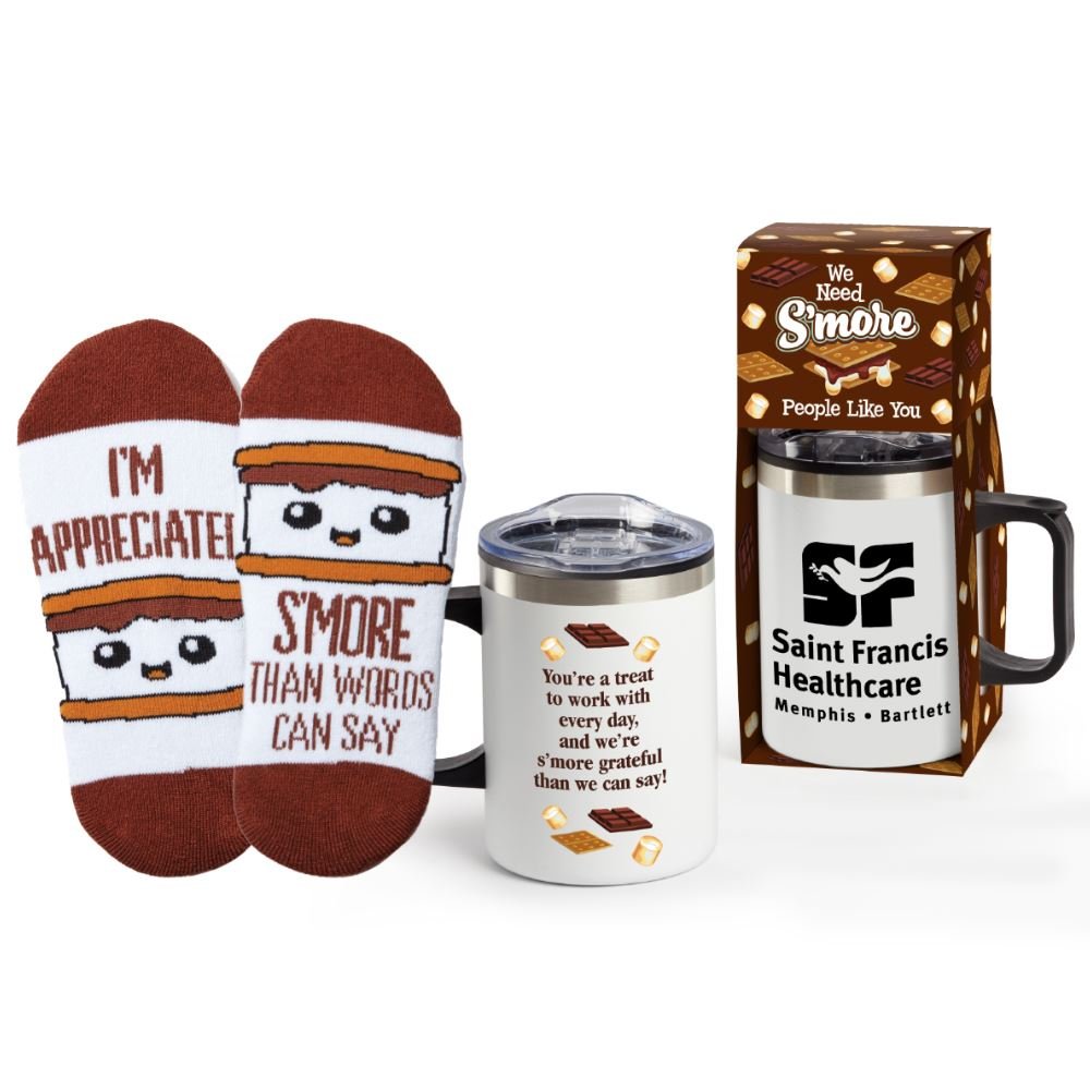 We Need S'more People Like You Sonoma Mug 12-Oz., Socks, & S'mores Gift Set - Personalization Available