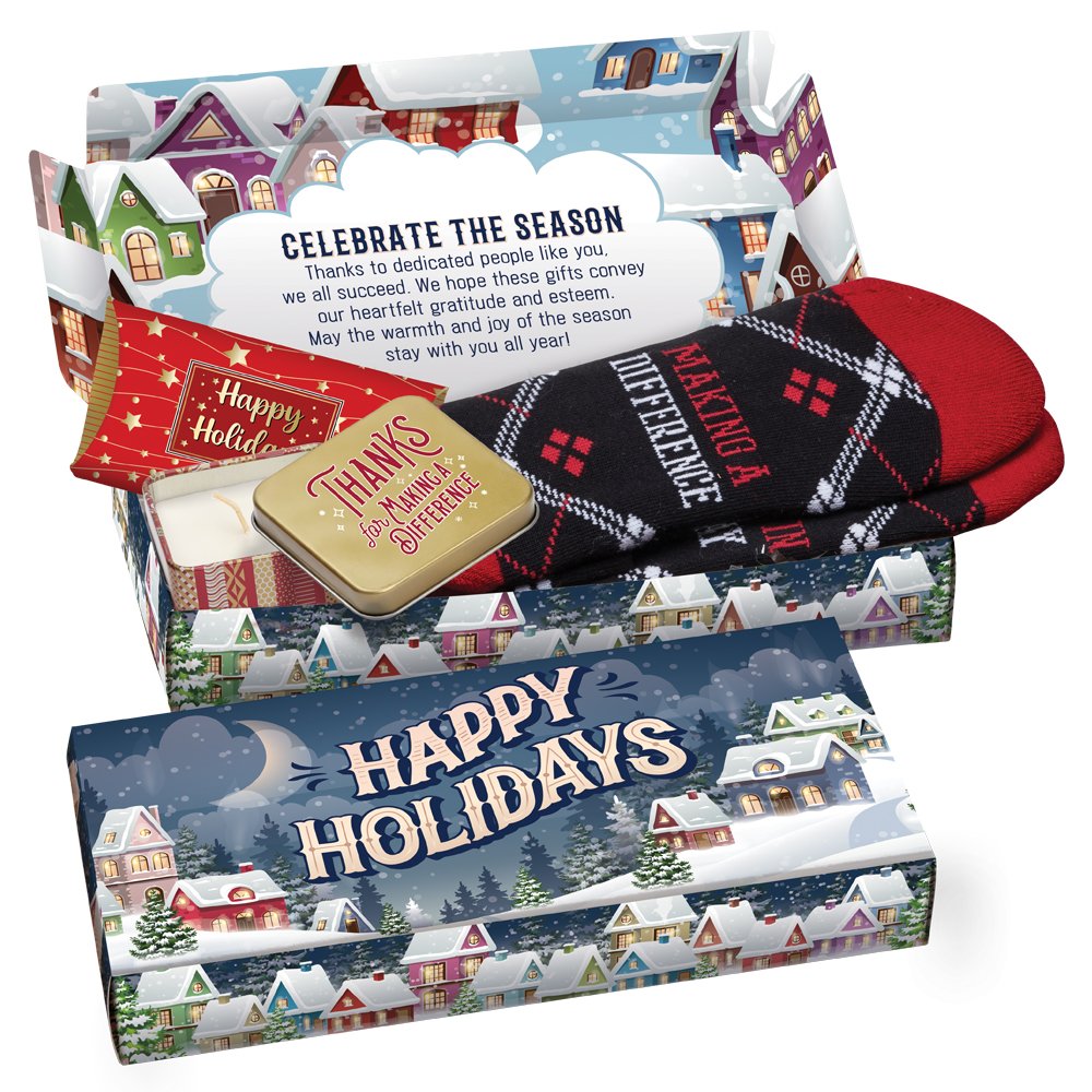 Making A Difference Gift Trio In Holiday Gift Box - Personalization Available