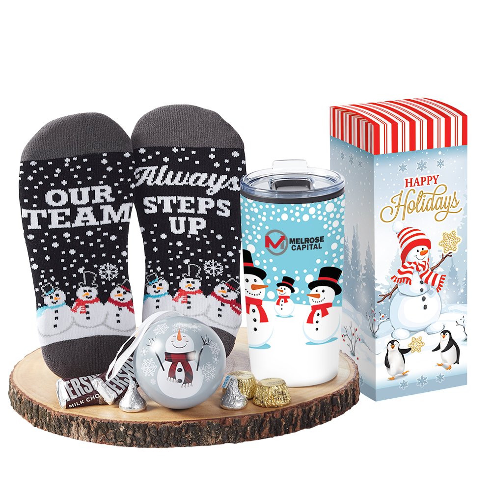 Snowman Trio Gift Set in Holiday Gift Box - Personalization Available