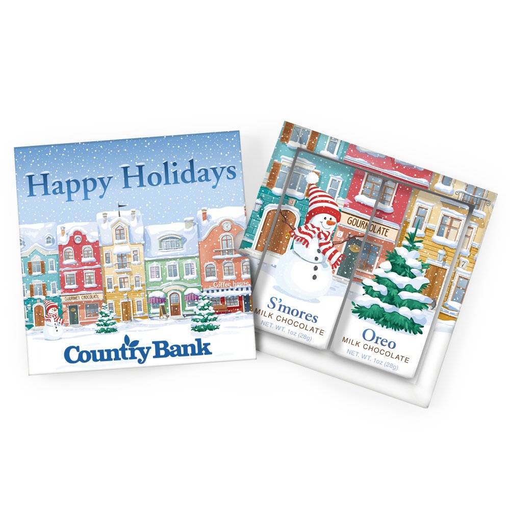 Gourmet Chocolate Gift Set in Holiday Gift Box - Personalization Available