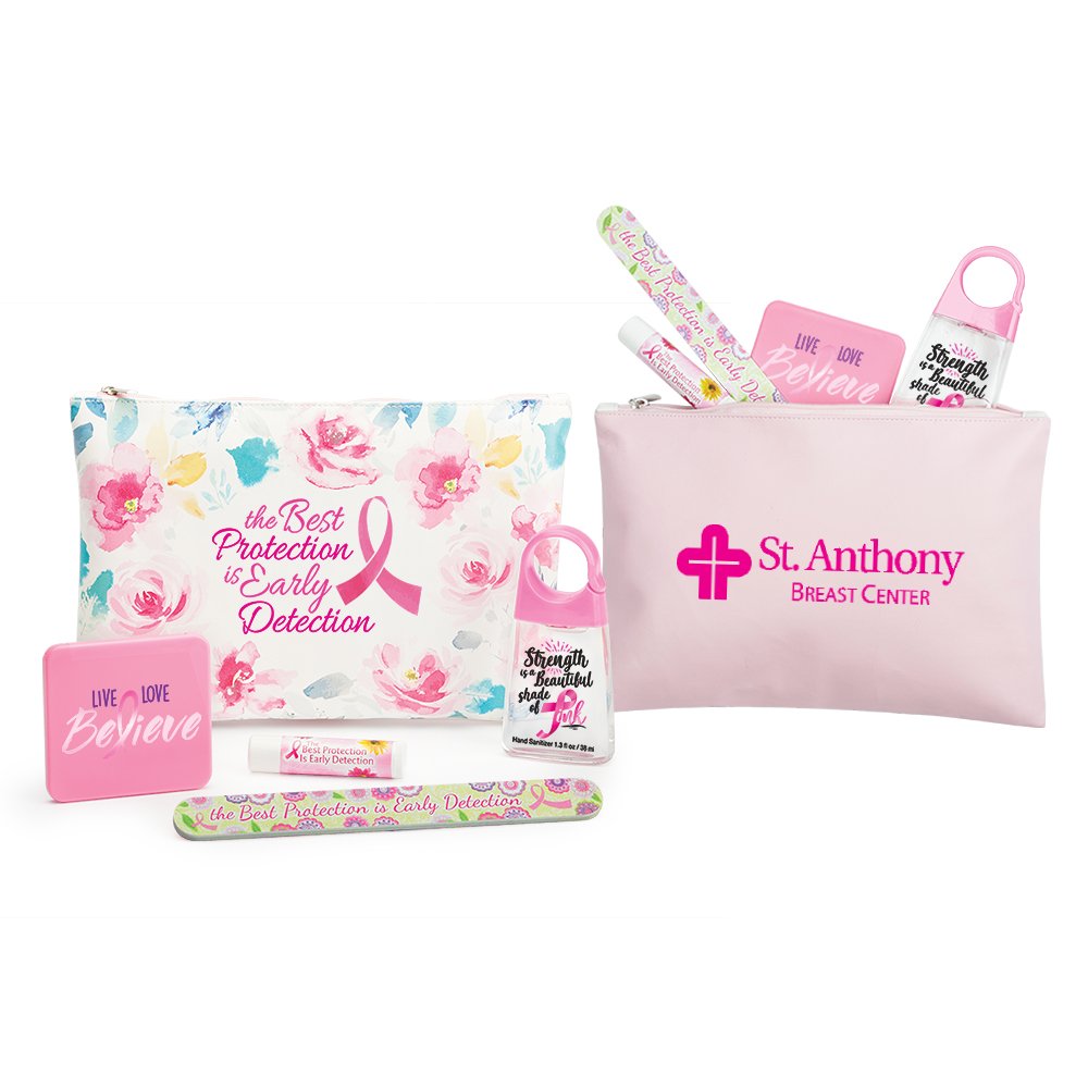 Breast Cancer Awareness On-the-Go Essentials Gift Set - One-Color Personalization Available