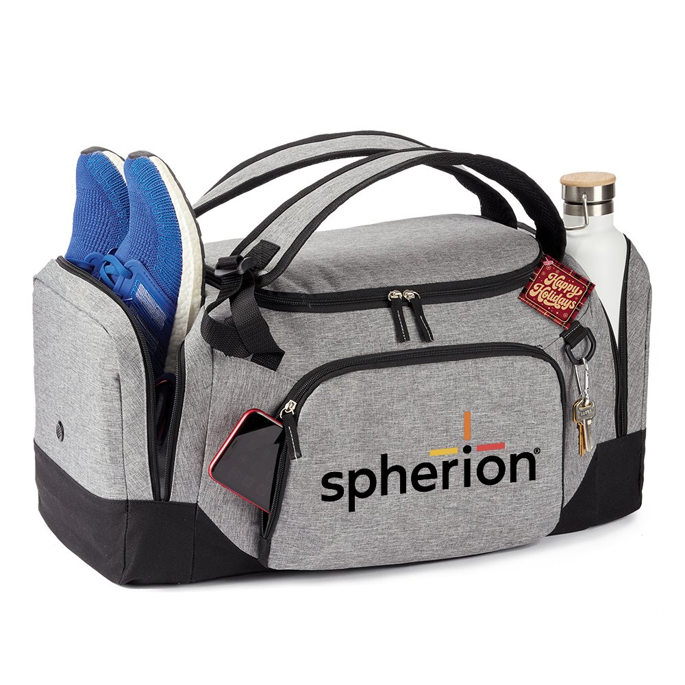 2-in-1 Hybrid Duffel Bag/Backpack With Holiday Gift Tag - Personalization Available