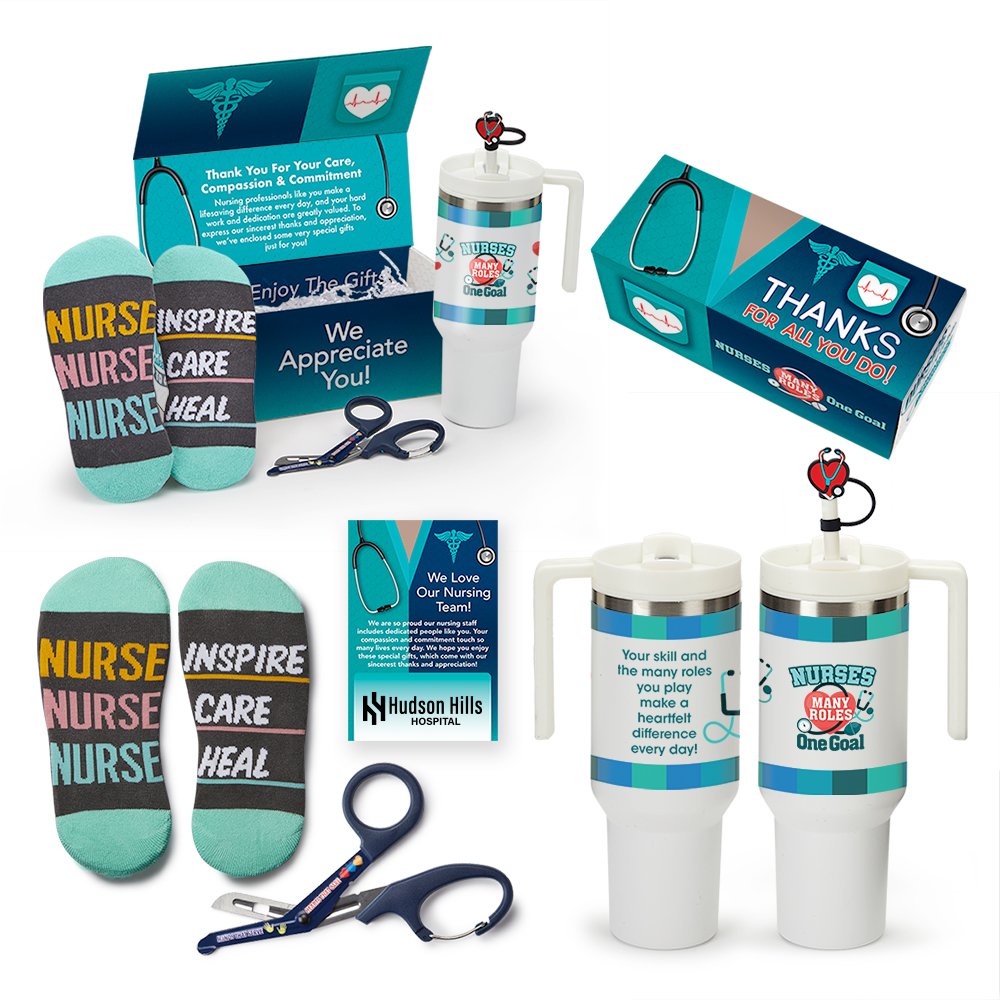 Nurses Gift Boxed Appreciation Trio - Card Personalization Available