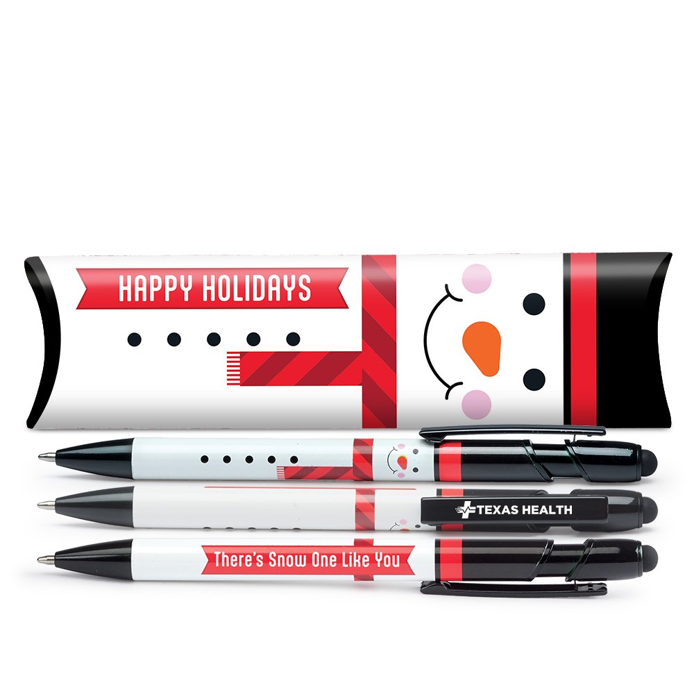 There's Snow One Like You/Snowman Stylus Metal Pen in Holiday Gift Box - One-Color Personalization Available