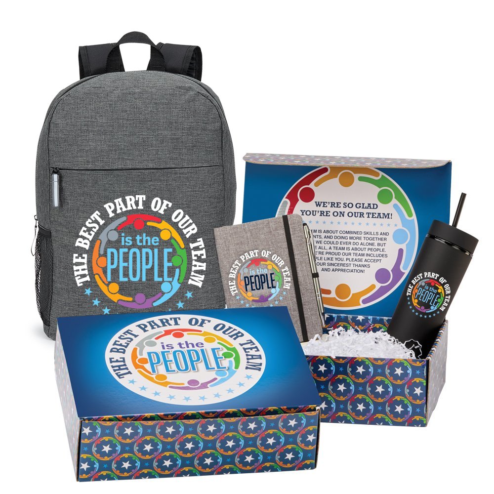 The Best Part of Our Team Is the People Employee Gift Set - Card Personalization Available