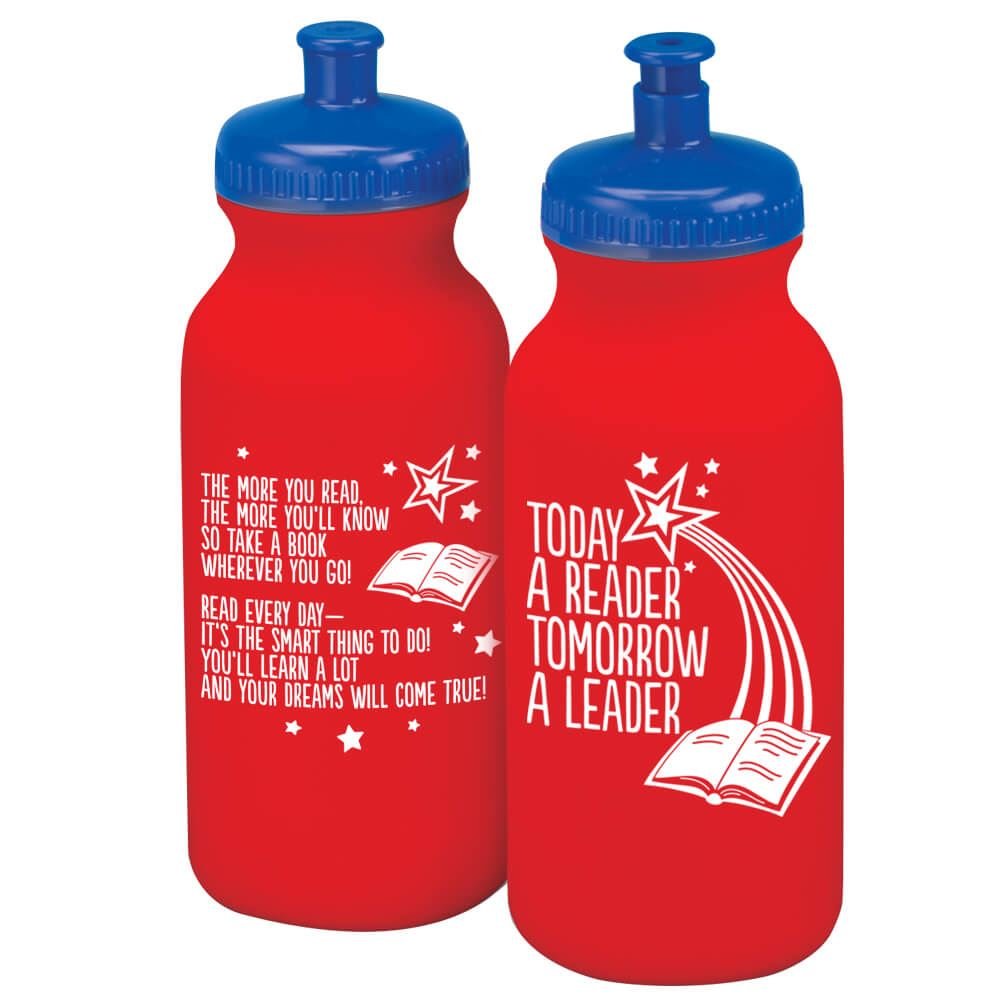 Today A Reader, Tomorrow A Leader Water Bottle 20-Oz. - Pack of 10
