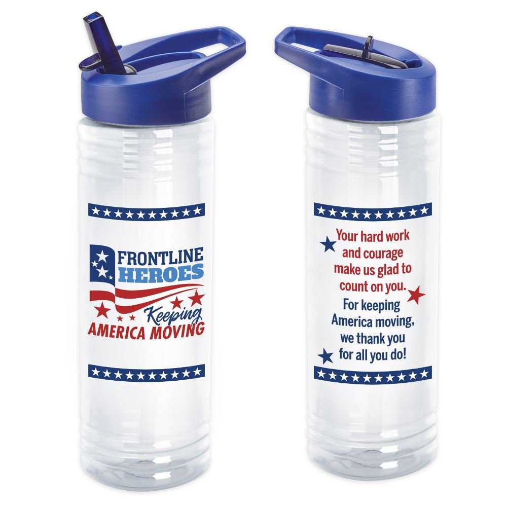 Frontline Heroes Keeping America Moving Solara Water Bottle 24-Oz.