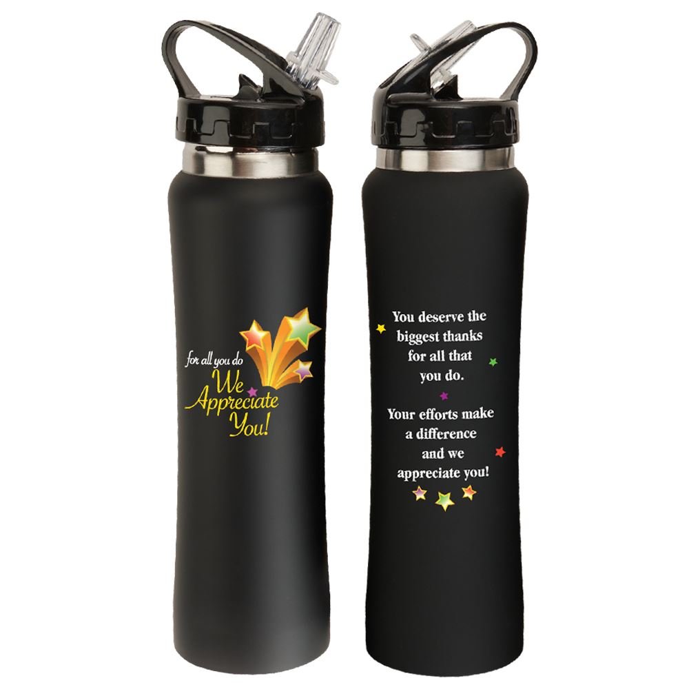 For All You Do, We Appreciate You! Lakewood Stainless-Steel Water Bottle 25-Oz.