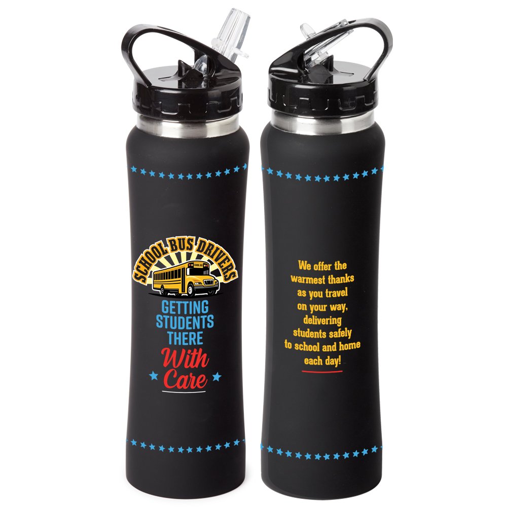 School Bus Drivers: Getting Students There With Care Lakewood Stainless-Steel Water Bottle 25-Oz.