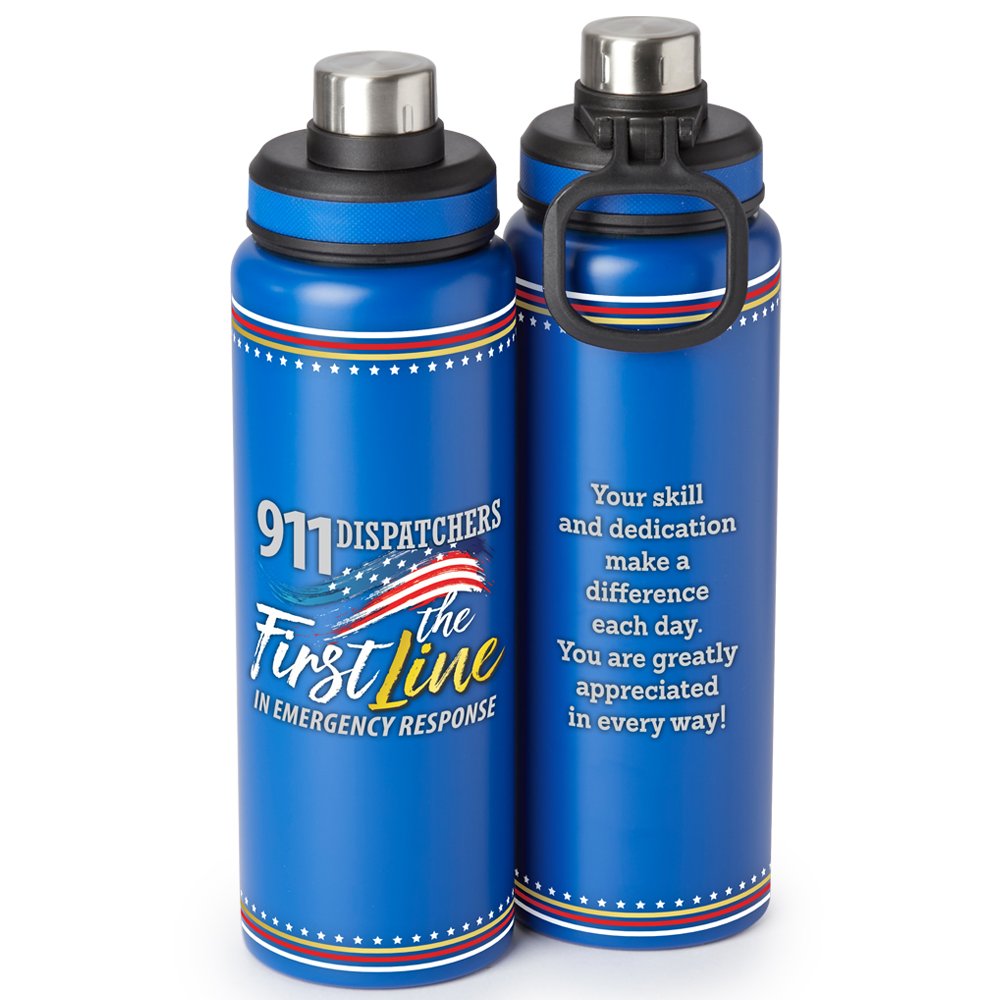 911 Dispatchers: The First Line in Emergency Response Atlanta Stainless-Steel Water Bottle 32 oz.