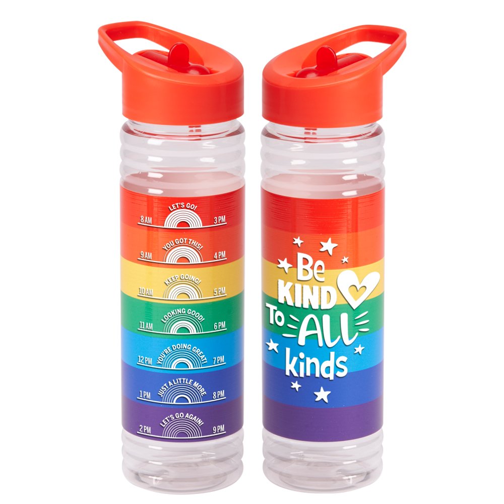Be Kind To All Kinds Pride Rainbow Solara Water Bottle 24 oz.