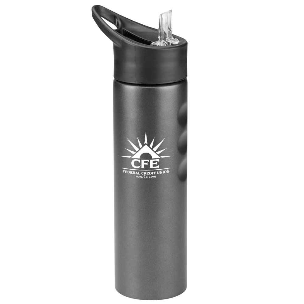 Essex Gray Stainless Steel Water Bottle 25-Oz. - Personalization Available