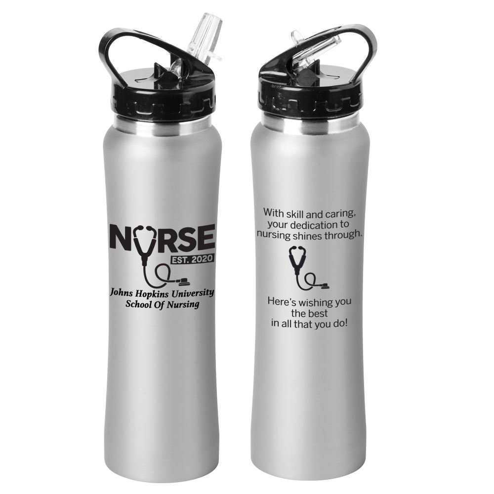 Nurse EST. 2020 Lakewood Stainless Steel Water Bottle 25-Oz.