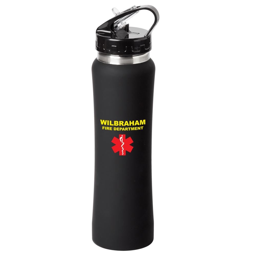 Black Lakewood Stainless-Steel Water Bottle 25-Oz. - Full-Color Personalization Available
