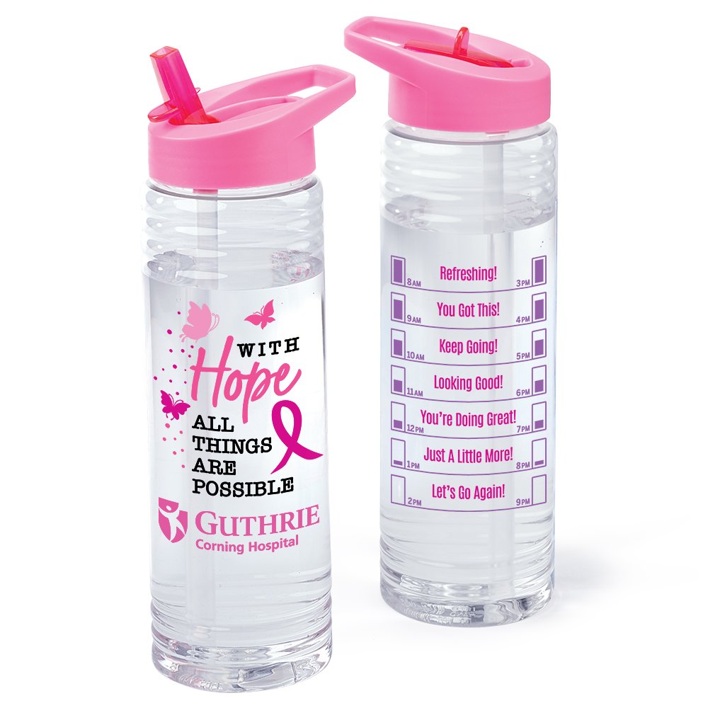 With Hope, All Things Are Possible Solara Water Bottle 24 oz. - One-Color Personalization Available